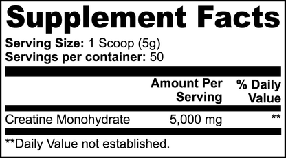 Creatine Monohydrate Powder (Unflavored)