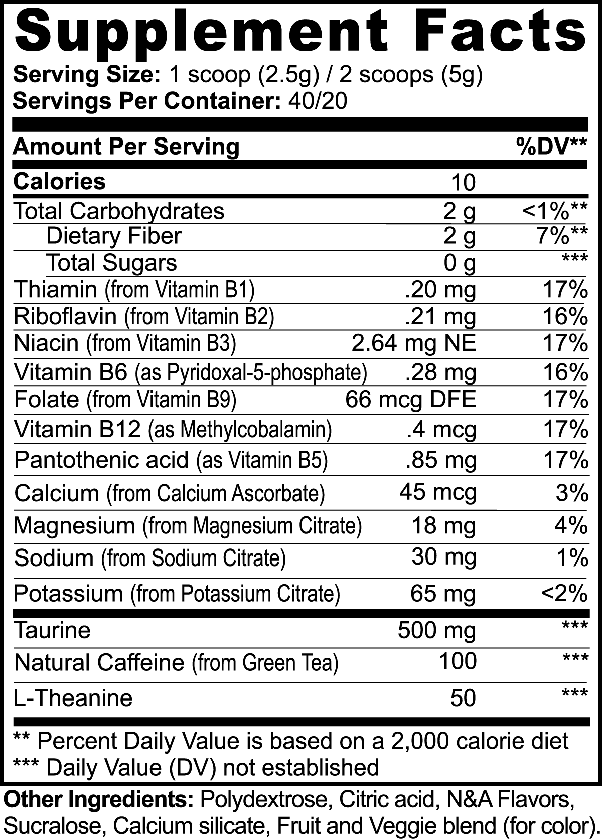 Energy Shock Powder (Fruit Punch)