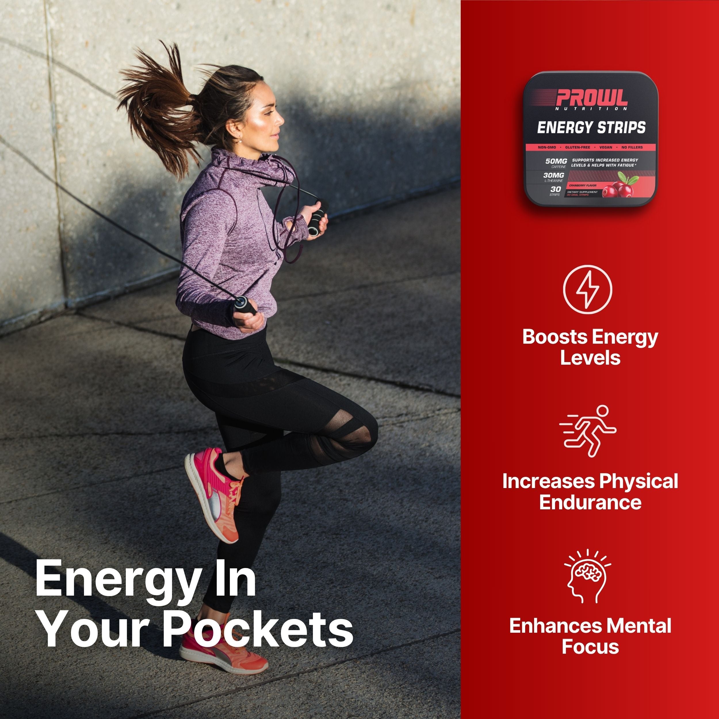 Oral Energy Boosting Strips